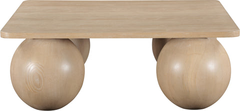 Zadie Natural Oak Veneer Coffee Table, 1 Piece (Style 3)