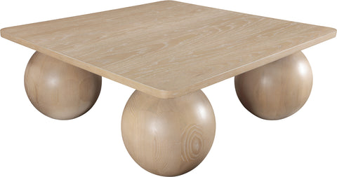 Zadie Natural Oak Veneer Coffee Table, 1 Piece (Style 3)