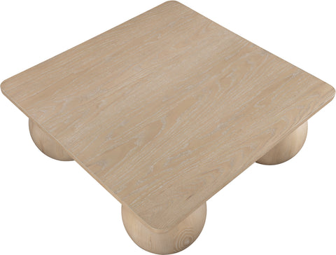 Zadie Natural Oak Veneer Coffee Table, 1 Piece (Style 3)