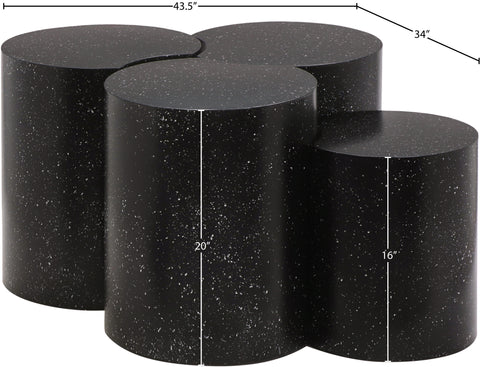 Linden Black Iron Nesting Coffee Table, 4-Piece (Style 5)