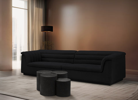 Linden Black Iron Nesting Coffee Table, 4-Piece (Style 5)