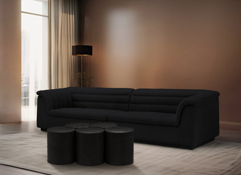 Linden Black Iron Nesting Coffee Table, 5-Piece (Style 8)