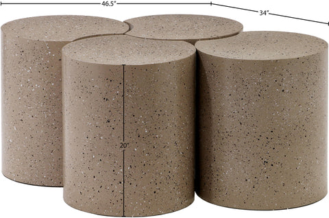Linden Taupe Iron Nesting Coffee Table, 4-Piece (Style 4)
