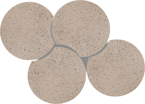 Linden Taupe Iron Nesting Coffee Table, 4-Piece (Style 4)