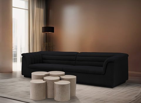 Linden Taupe Iron Nesting Coffee Table, 6-Piece