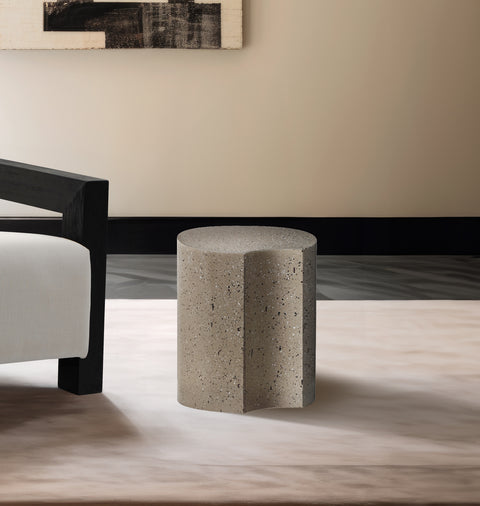 Linden Taupe Iron End Table, 1 Piece (Style 2)
