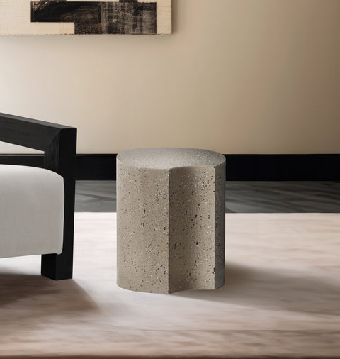 Linden Taupe Iron End Table, 1 Piece (Style 3)