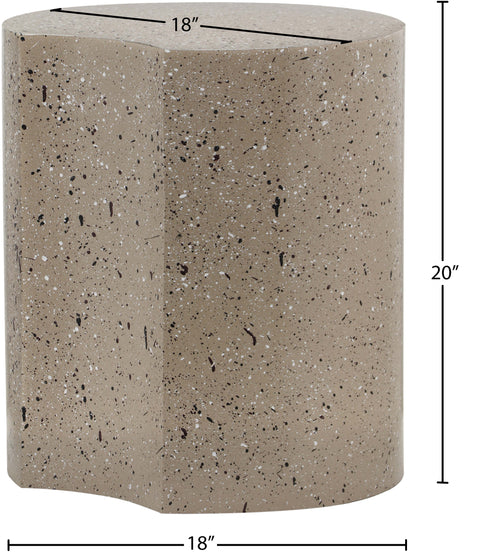 Linden Taupe Iron End Table, 1 Piece (Style 4)