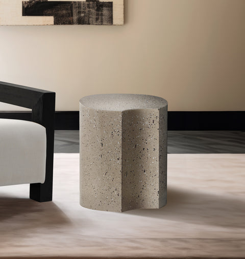 Linden Taupe Iron End Table, 1 Piece (Style 4)