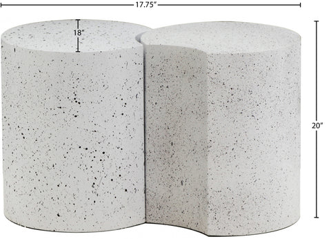 Linden White Iron Nesting End / Side Table, 2-Piece (Style 5)