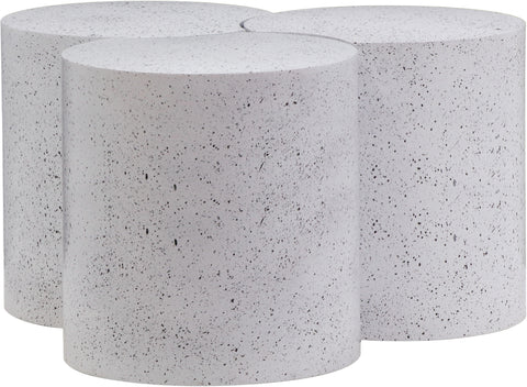 Linden White Iron Nesting Coffee Table, 3-Piece (Style 3)