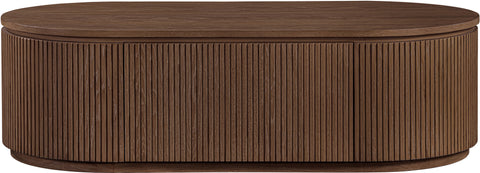 Giselle Brown Solid Wood Storage Coffee Table, 1 Piece