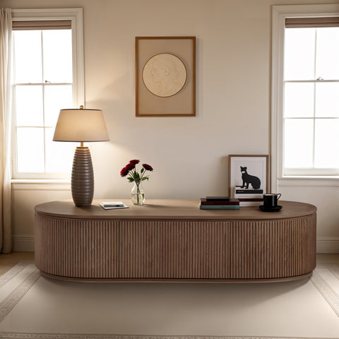 Giselle Brown Solid Wood Storage Coffee Table, 1 Piece (Style 2)