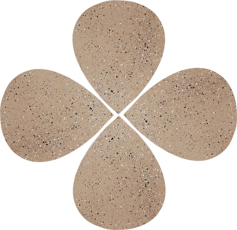 Jolie Taupe Iron Coffee Table, 4-Piece