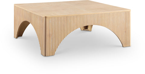 Greer Natural Oak Veneer Coffee Table, 1 Piece