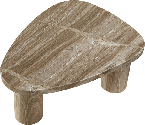 Farrah Beige Concrete Indoor/Outdoor Coffee Table, 1 Piece (Style 2)