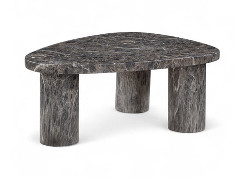 Farrah Brown Concrete Indoor/Outdoor Coffee Table, 1 Piece (Style 2)