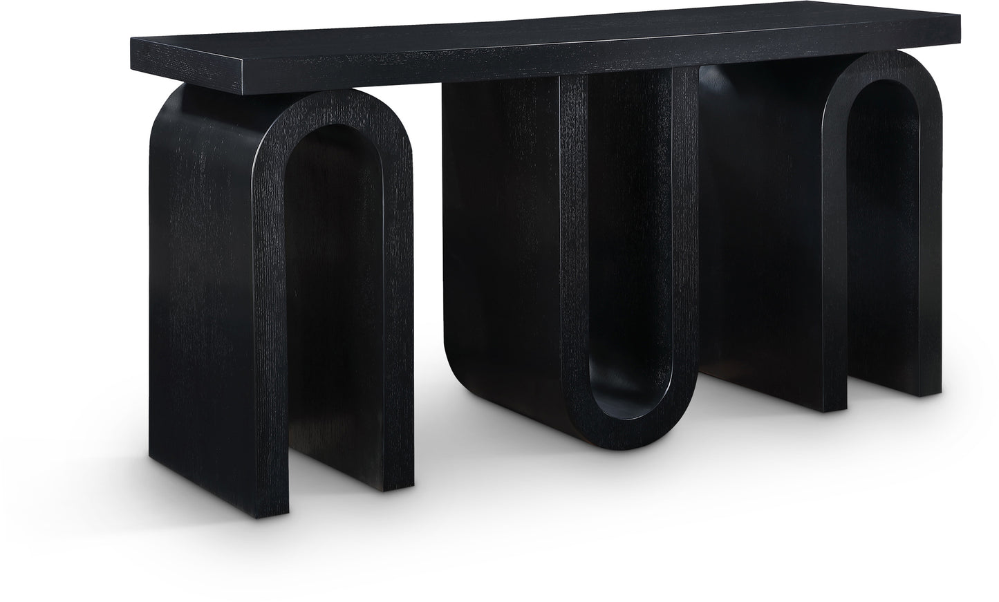 robertson black console table