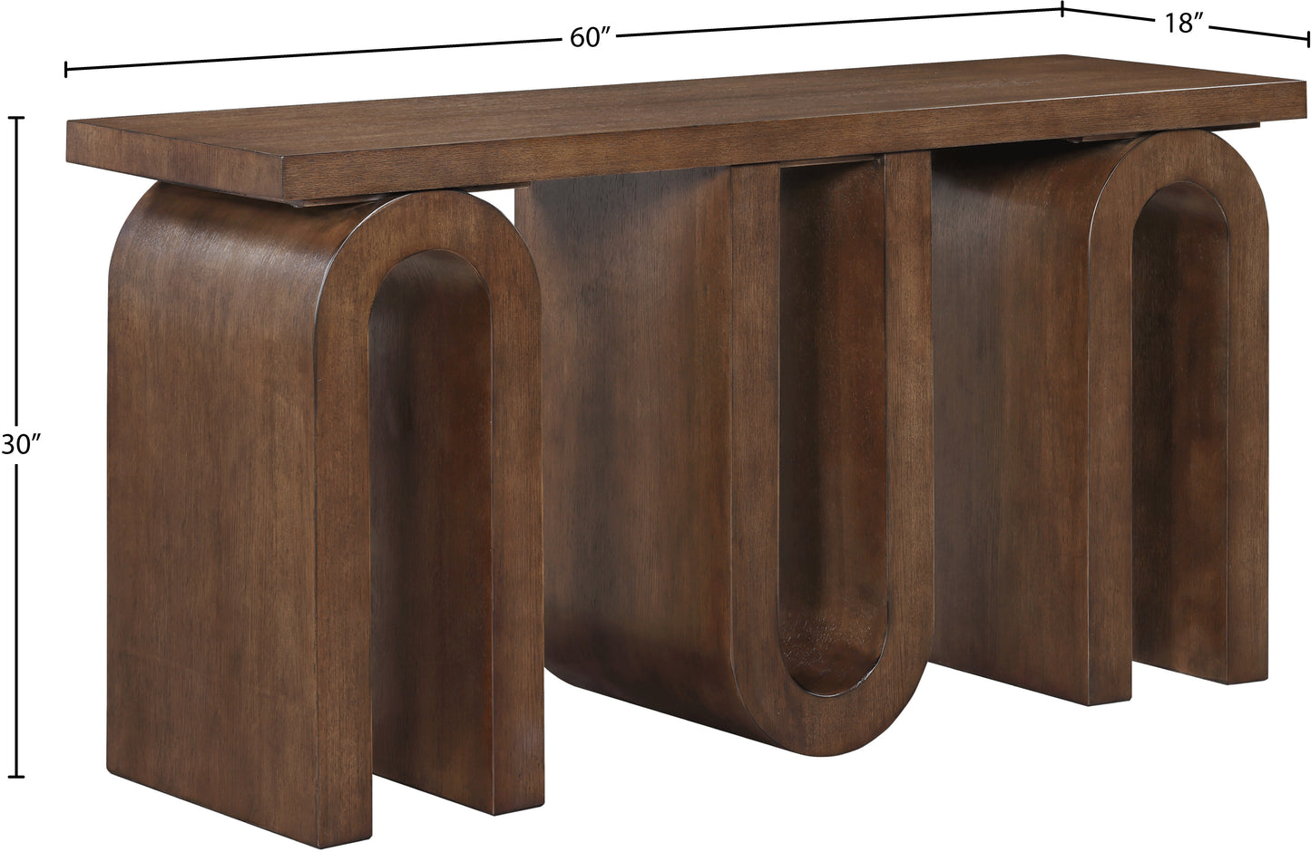 robertson brown console table