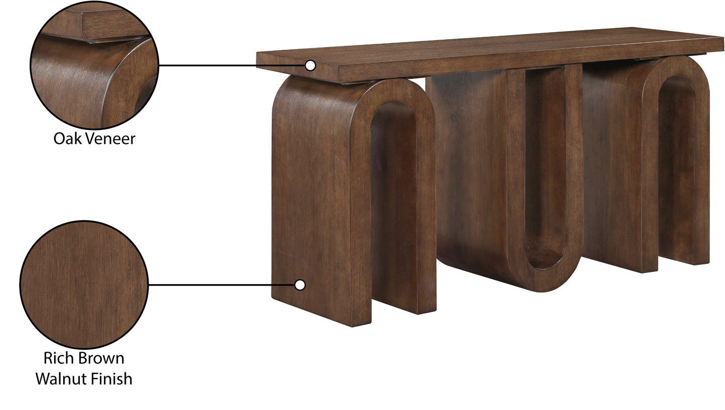 robertson brown console table