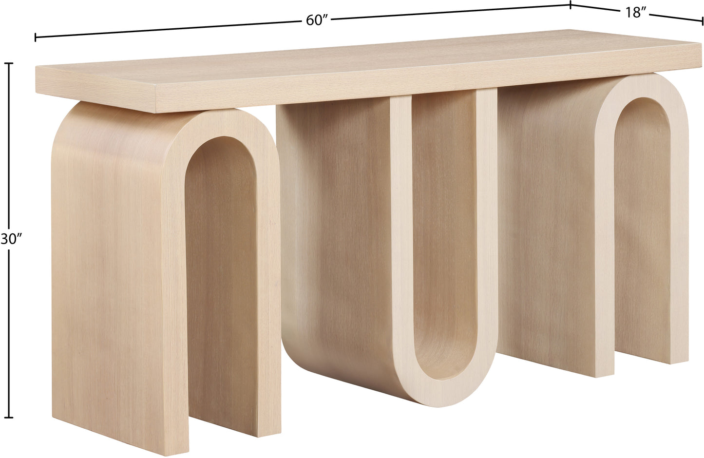 robertson natural console table