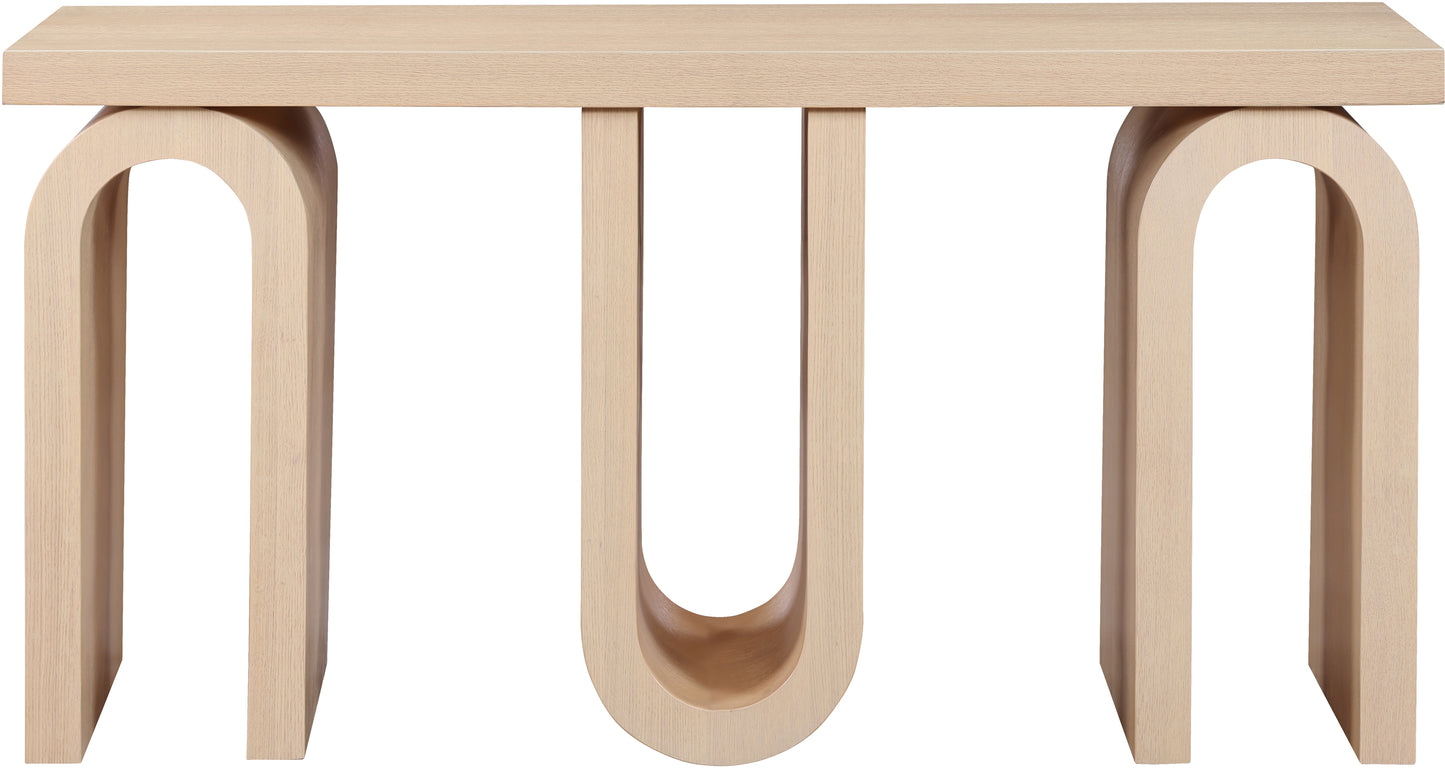 robertson natural console table