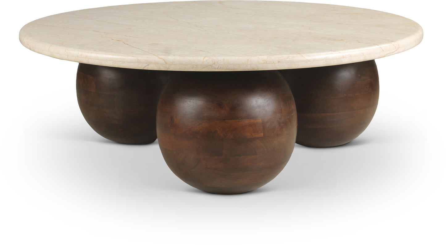 formentera beige marble coffee table