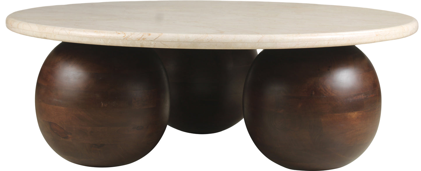 formentera beige marble coffee table