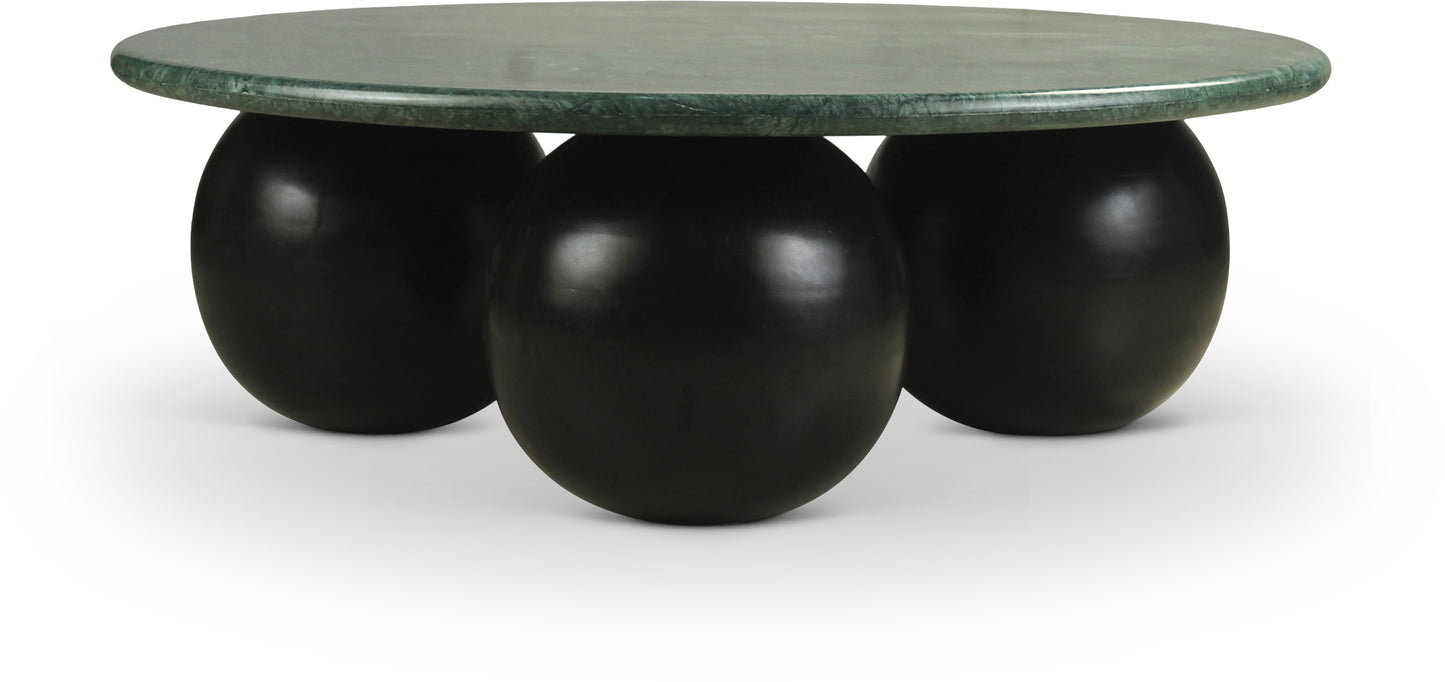 formentera green marble coffee table