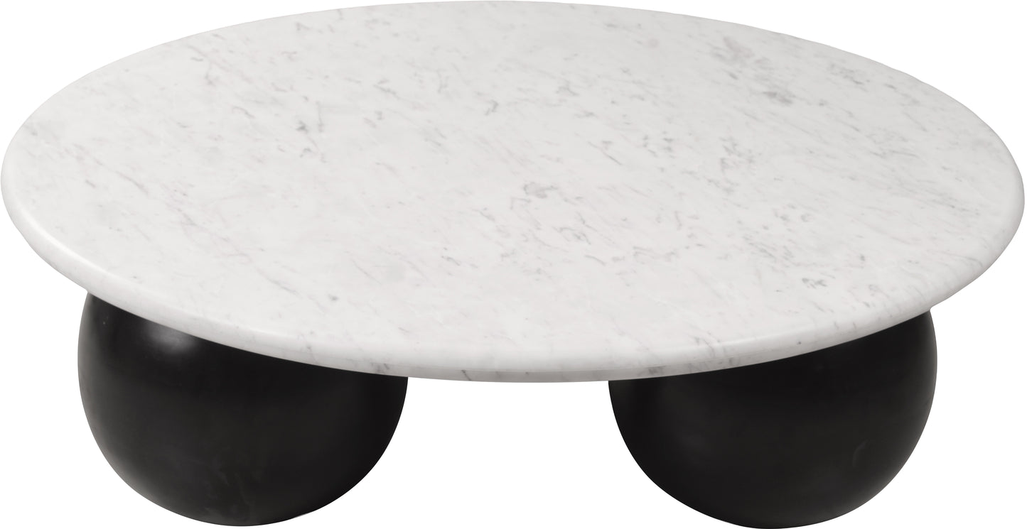 formentera white marble coffee table