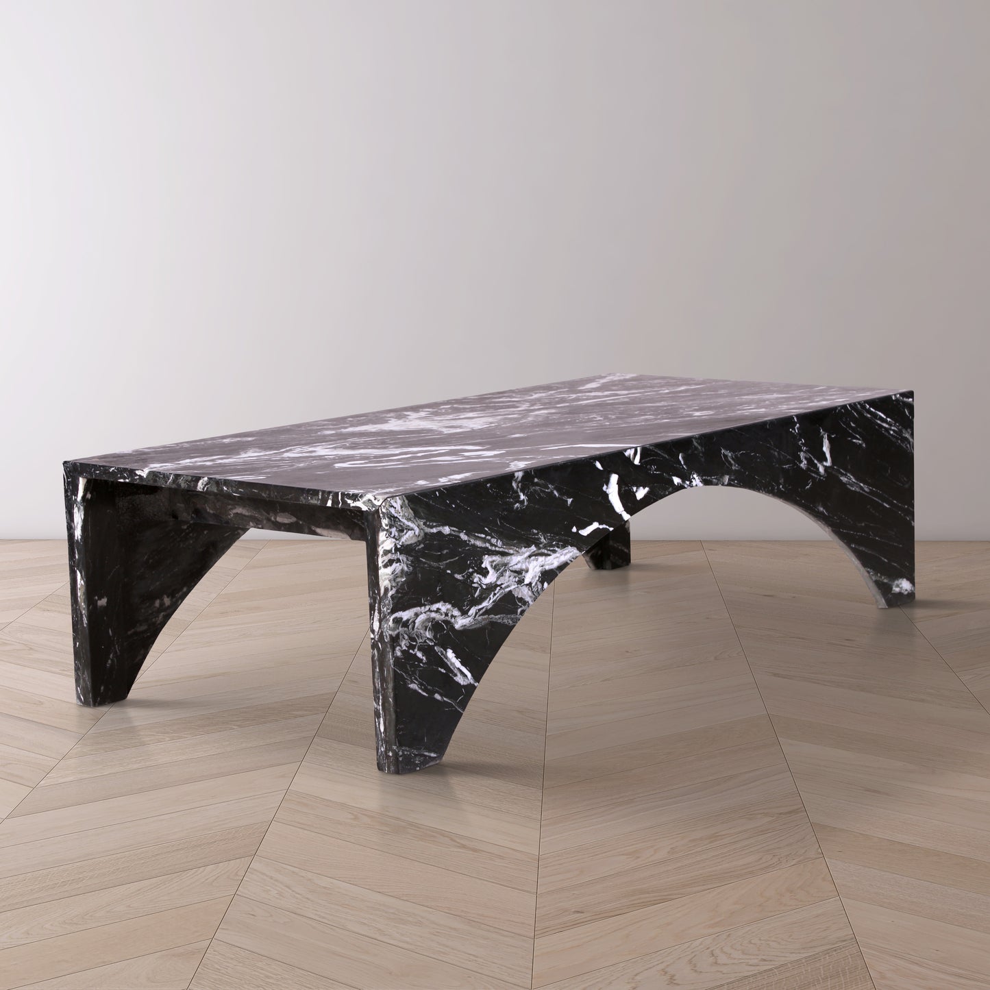 rory black marble coffee table