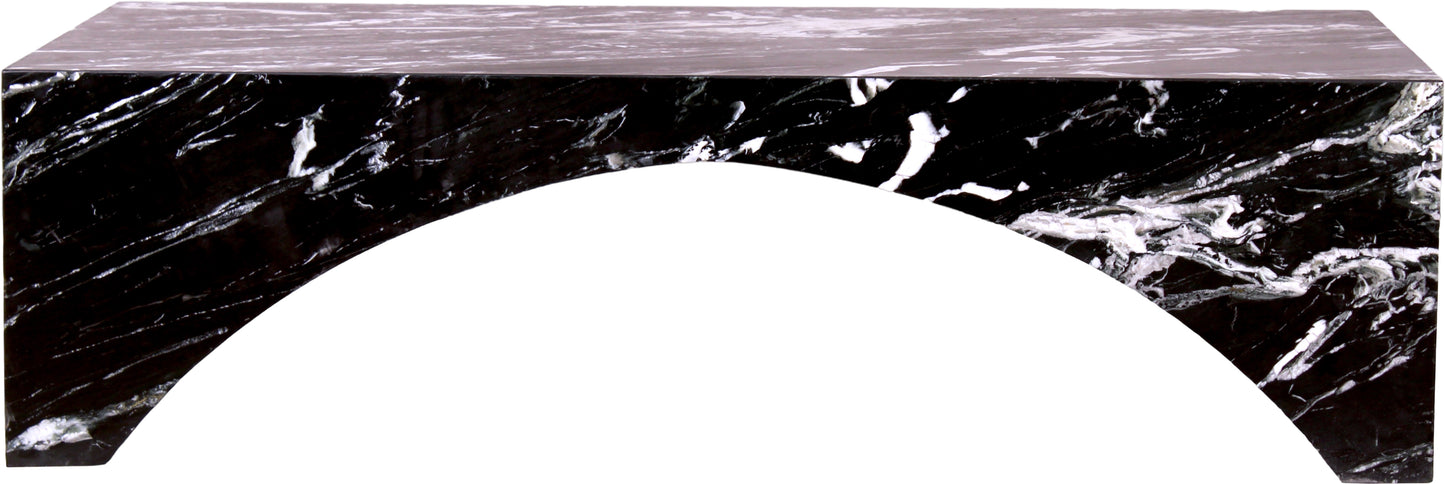 rory black marble coffee table