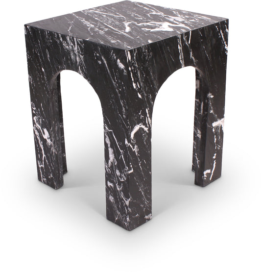 Rory Black Marble End Table