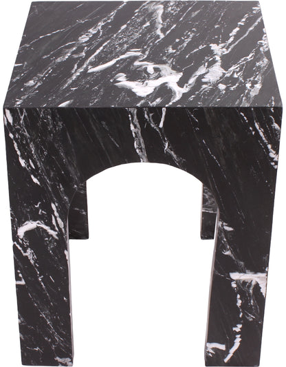 Rory Black Marble End Table