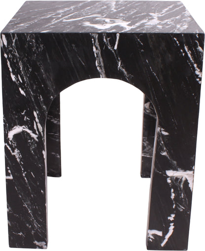 Rory Black Marble End Table