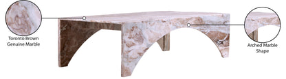 Rory Brown Marble Coffee Table