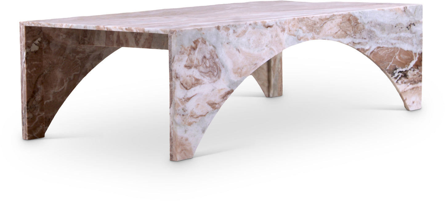 rory brown marble coffee table