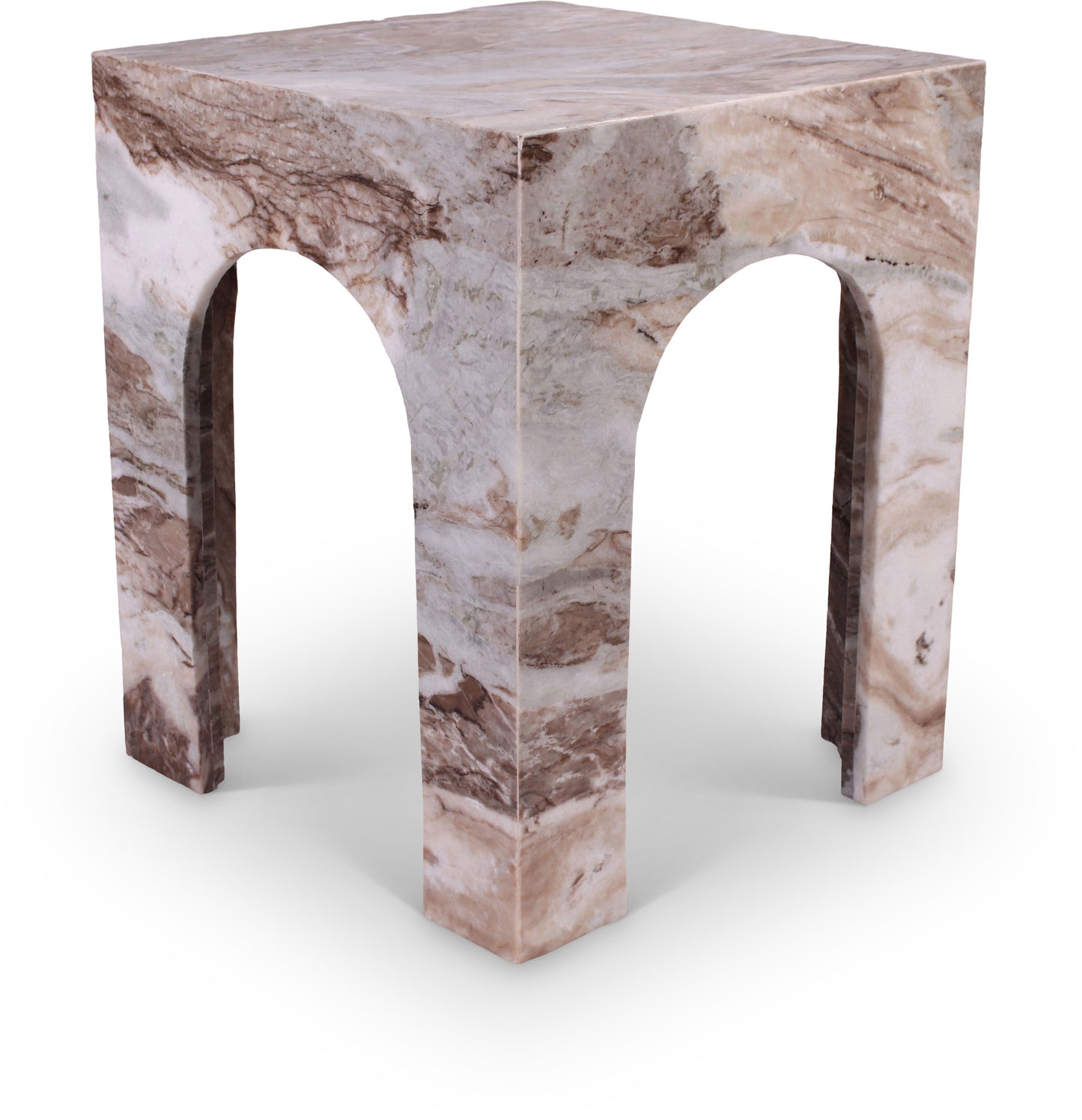 rory brown marble end table