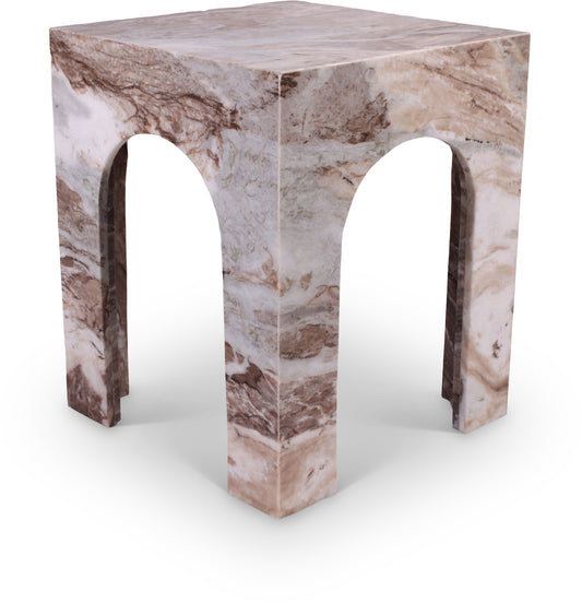 Rory Brown Marble End Table