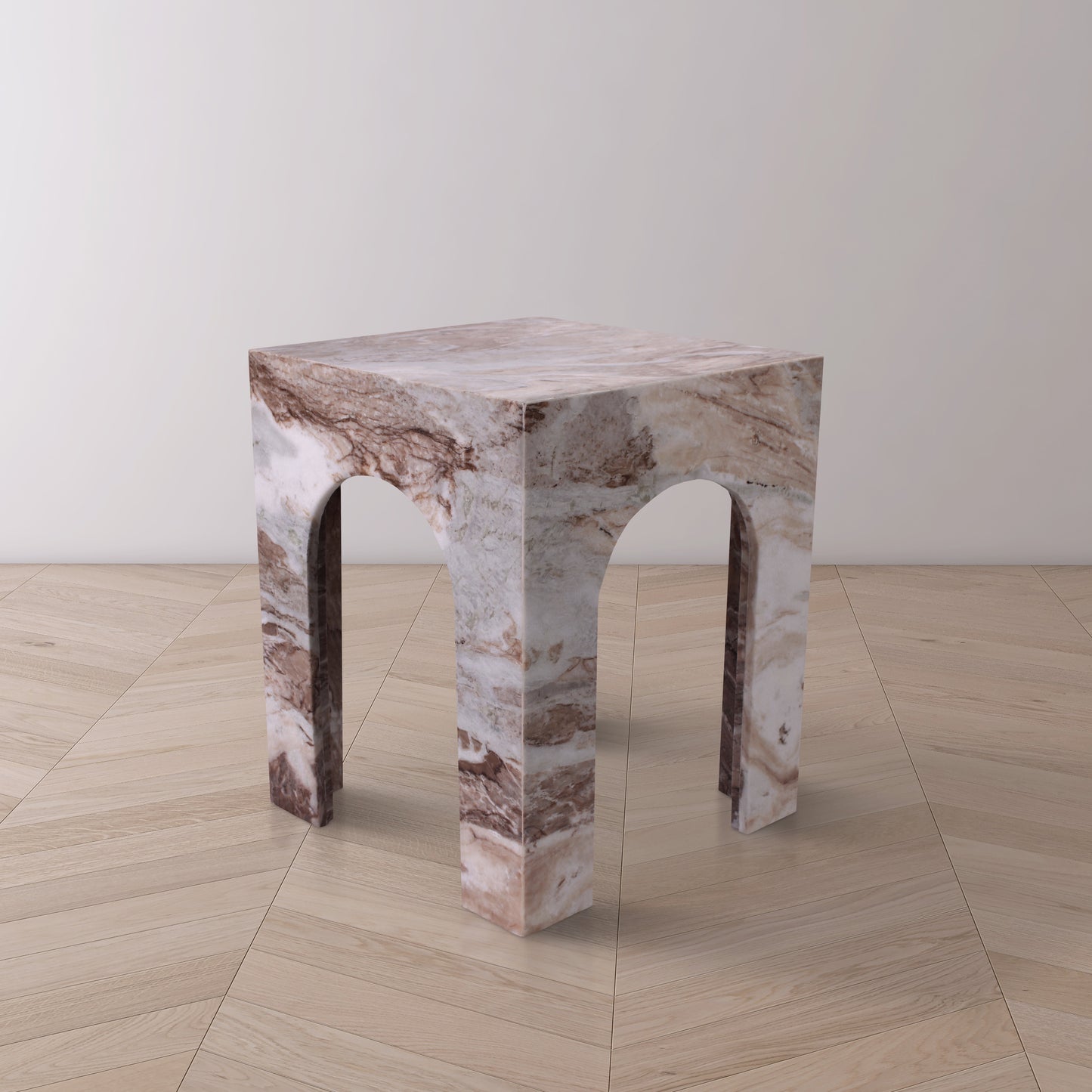 rory brown marble end table