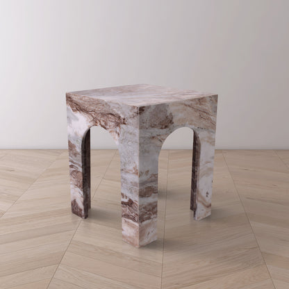 Rory Brown Marble End Table