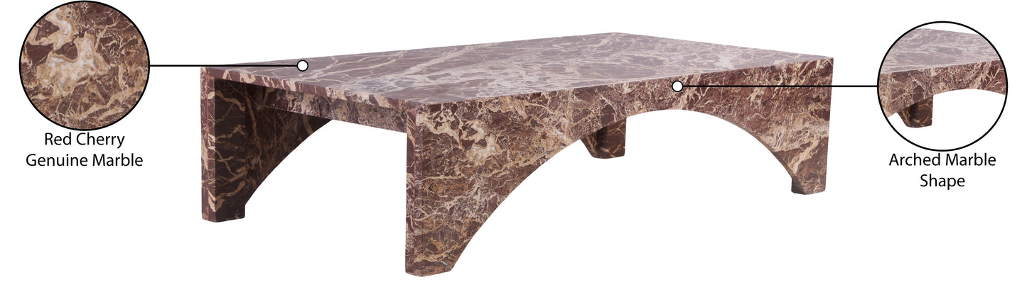 rory cherry marble coffee table