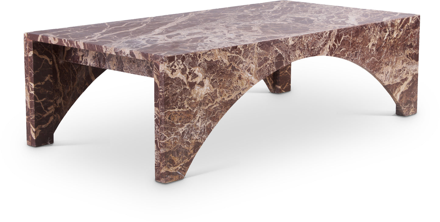 rory cherry marble coffee table