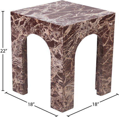 Rory Cherry Marble End Table