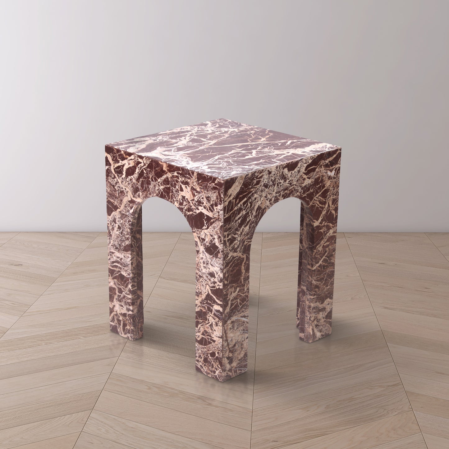 rory cherry marble end table