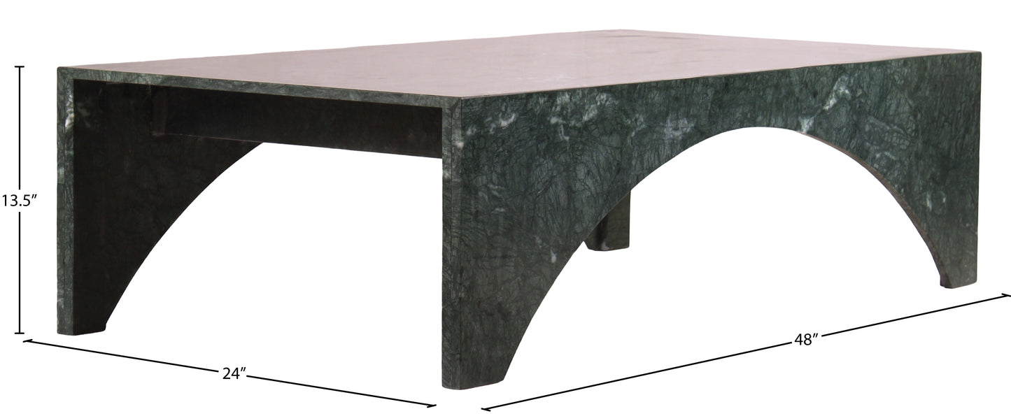 rory green marble coffee table