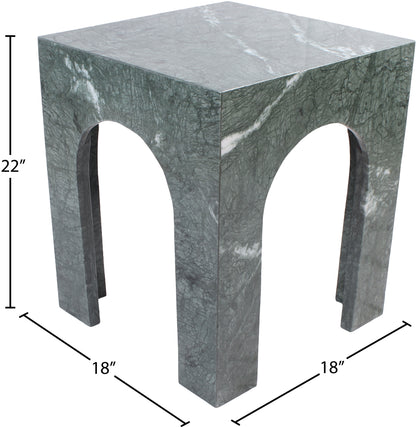 Rory Green Marble End Table