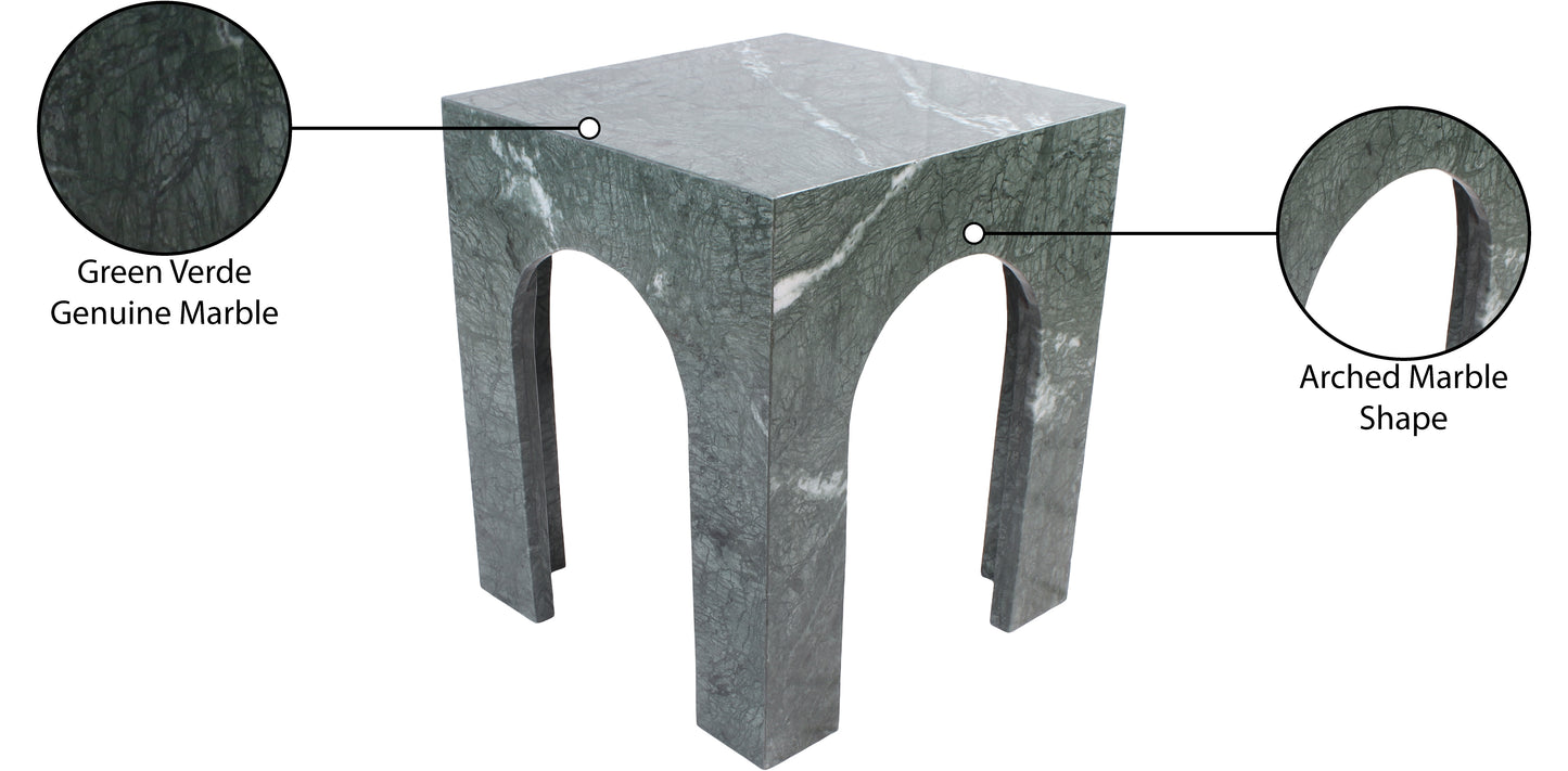 rory green marble end table