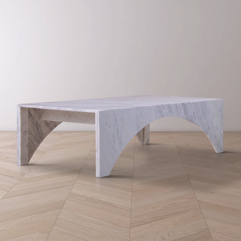Rory White Marble Coffee Table