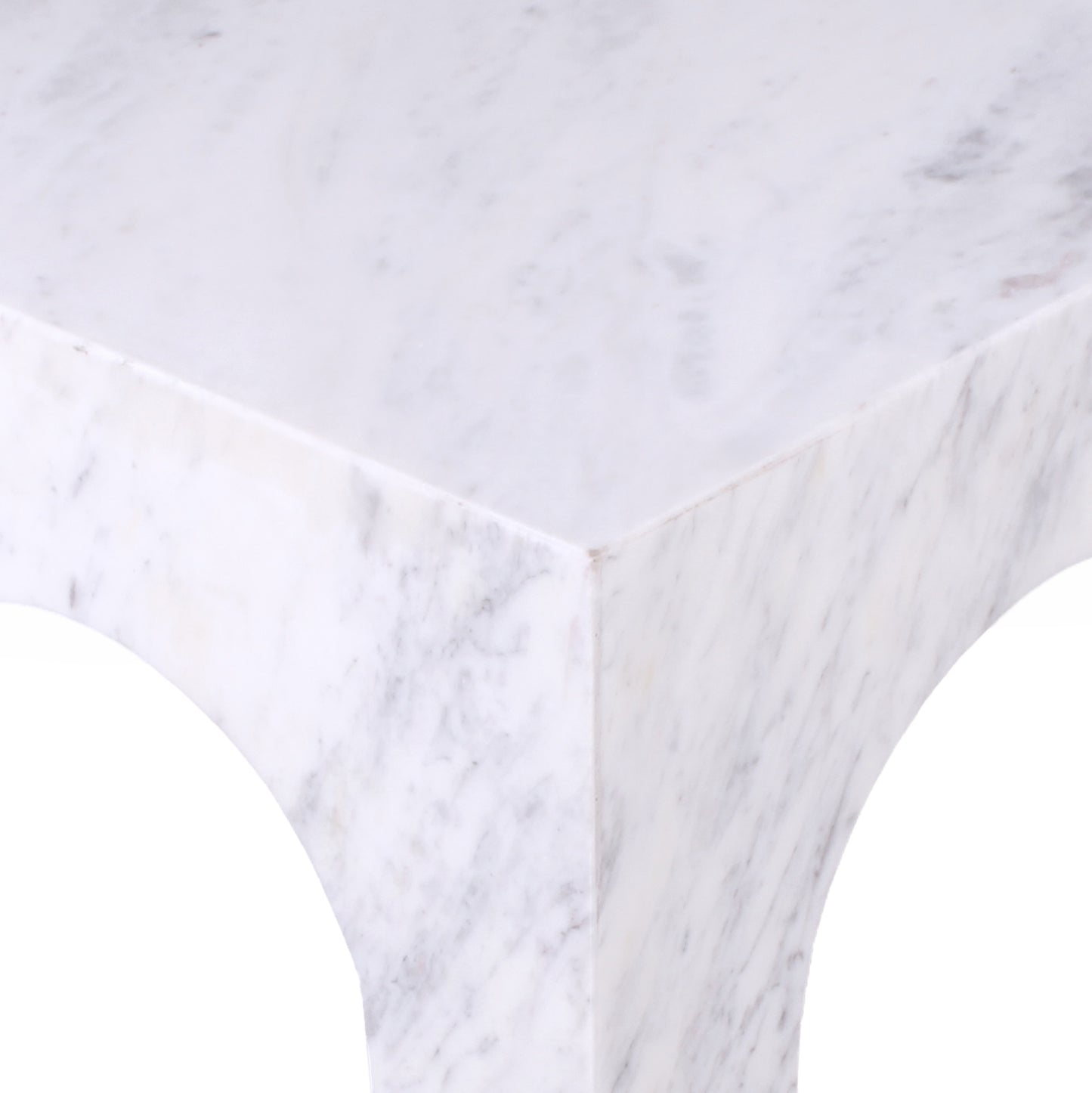 rory white marble end table